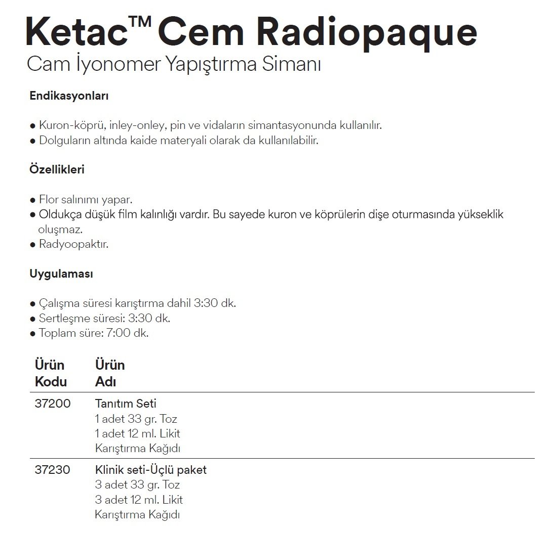 Ketac Cem Radiopaque